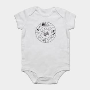 Boognish Rising - Horoscope Birth Chart for Ween Baby Bodysuit